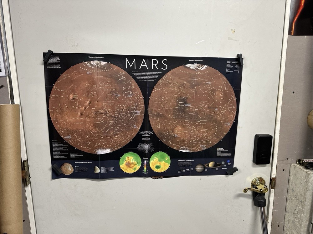 DESTINATION MARS: 2 SIDED [LAMINATED] (NATIONAL GEOGRAPHIC POSTER 31.5X20 PB1