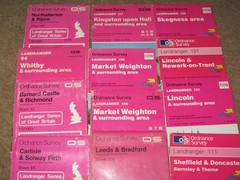 OS Ordnance Survey Landranger Maps – various Northern England, good condition