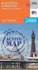 Blackpool and Preston (Map) OS Explorer Active Map (UK IMPORT)