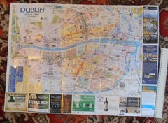 DUBLIN CITY MAP AND TOUR BUS TICKET 2015
