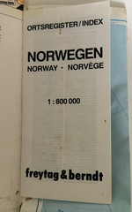 Norway Road Map 1:800000 Freytag & Berndt 1996