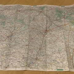 Michelin Map 60 Le Mans Paris No.9 Vintage France Road Map