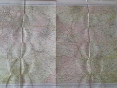 4 Vintage Bartholomew Maps Different Counties In Great Britain