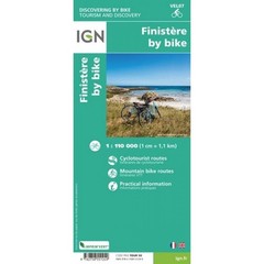 France Finistère by bike IGN map VEL07, cycling, mountain bike, route planning