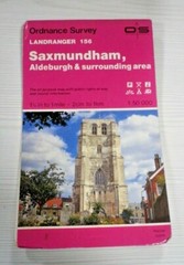 Landranger 156 Ordnance Survey Map 1:50000 Saxmundham, Aldeburgh and area
