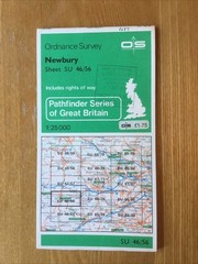 1981 Ordnance Survey Pathfinder Map SU 46/56 Newbury (incl Thatcham )