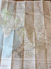 1961 Ordnance Survey One Inch Seventh Series Map 89 Lancaster and Kendal