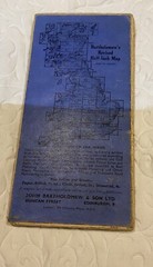 Vintage Bartholomew’s Revised Half Inch Cloth Map Of Warwickshire No 18