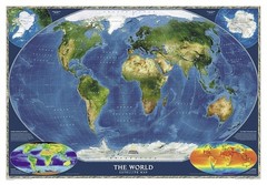 World Satellite laminated by National Geographic Maps 9780792283027