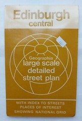 Edinburgh Central Geographia Large Scale Detailed Street Plan