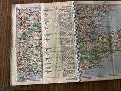 Nuffield Road Atlas of Great Britain 1961 sixth edition- Touring Guide & Maps