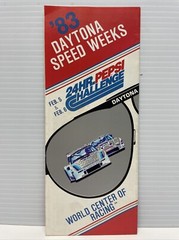 Vintage ’83 Daytona Speed Weeks 24hr Pepsi Challenge Tourist Travel Brochure