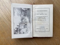 Oxfordshire (The Little Guides) F. G. Brabant, Vintage 1933 Methuen 5th Ed. Map