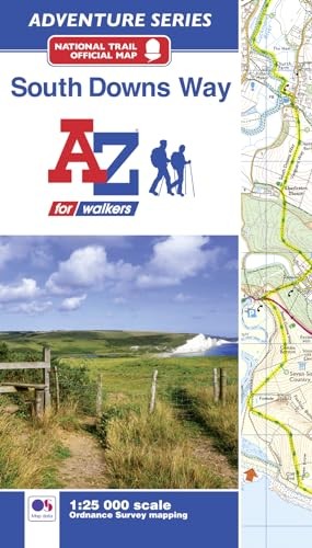 South Downs Way Adventure Atlas by Geographers’ A-Z Map Co Ltd Book The Fast