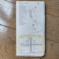 The English Lakes South-Eastern Area Map Windermere & Kendal 1983