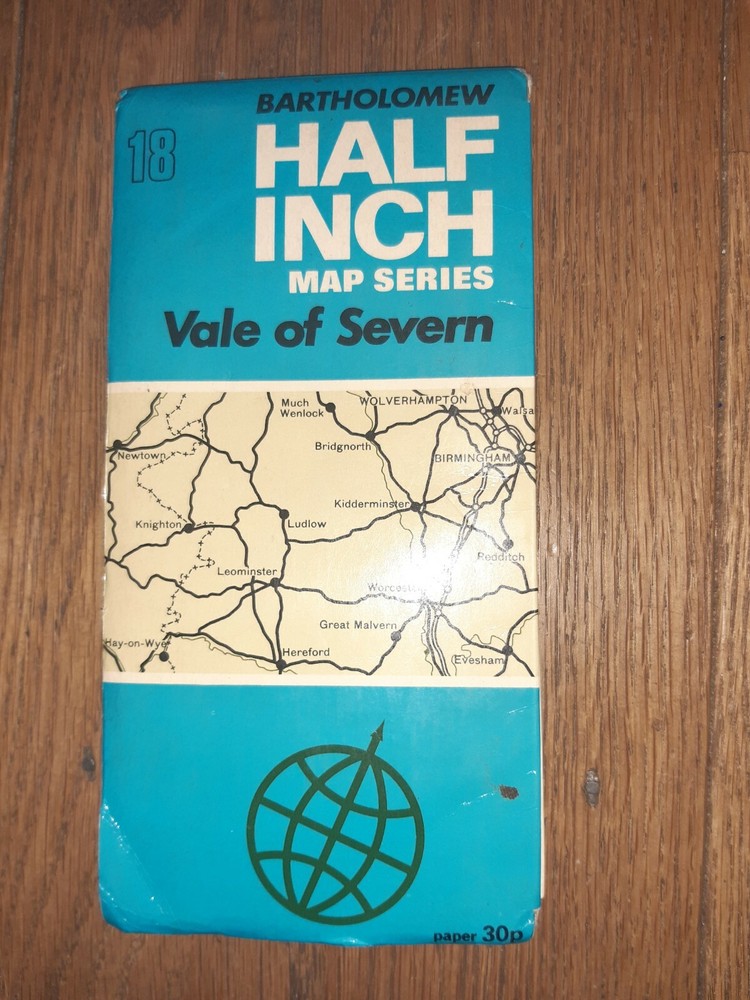 Bartholomew Half-inch map No 18 Vale of Severn