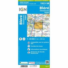 France 1:25K map 1923SB – Bléré / Chenonceaux / Veigné map