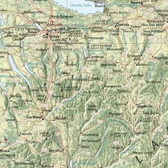 National Geographic New York Wall Map (40.5 x 30.25 in) (National Geographic …