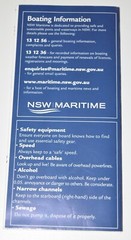 NSW MARITIME BOATING MAP (2006) – Wallis Lake, Smiths Lake, Coolongolook River