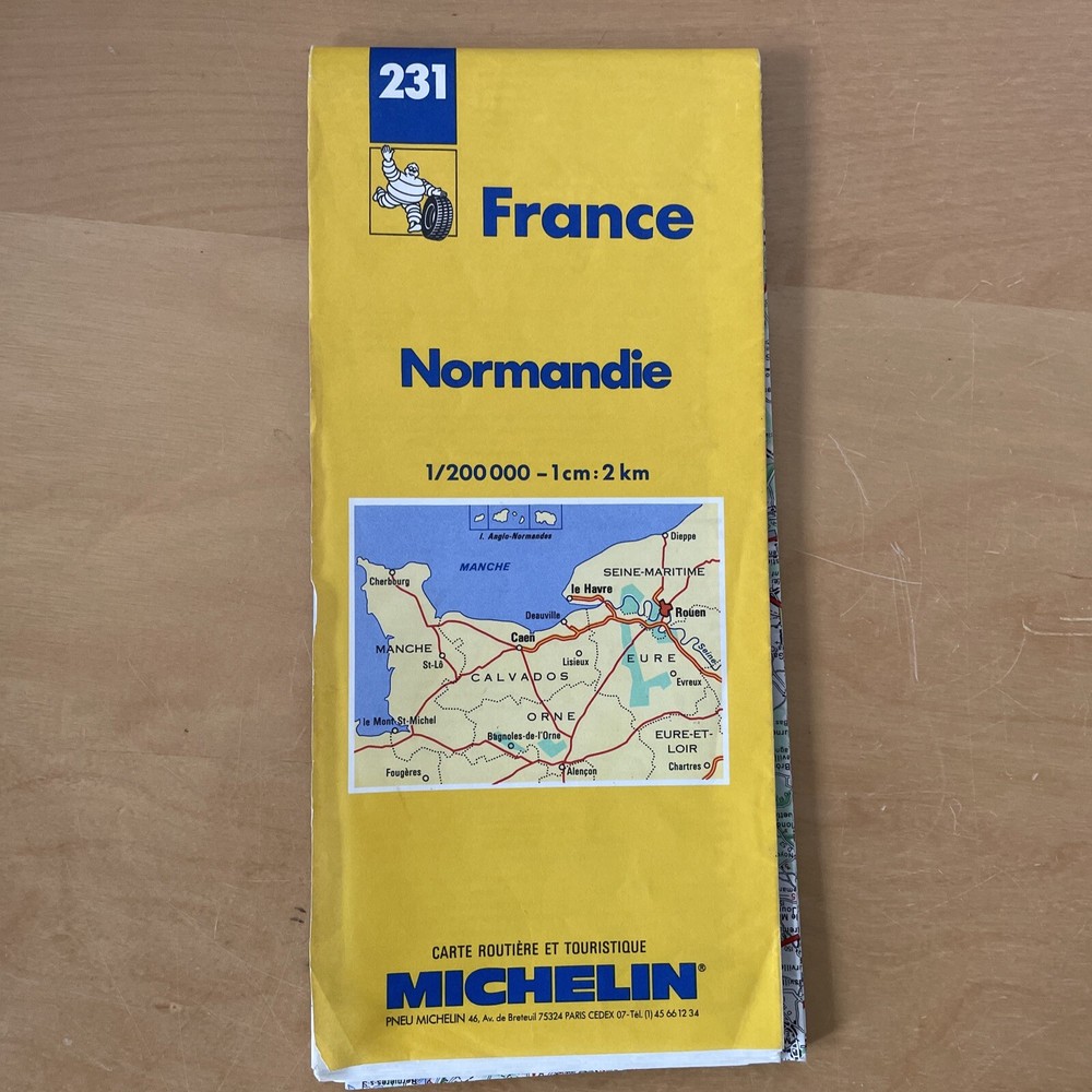 Normandie CARTE ROUTIERE Michelin 231(Sheet map, 1991)