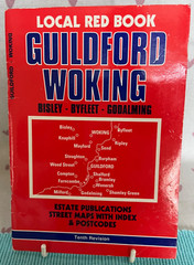 Aldershot & Guildford OS Map 186 & Guildford & Woking Local Red Book A-Z Atlas