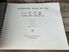 LANDSCAPE ATLAS OF THE USSR 1971 WEST POINT DEPT OF EARTH SPACE GRAPHIC SCIENCES