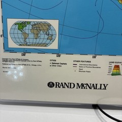 17″ x 22″ Rand McNally Markable Map of North America Two-Sided Pre-owned