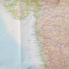 Bartholomew World Travel Map 15: Indian subcontinent • Scale- 1:4,000,000 (1979)