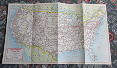 IDAHO – 1961 Texaco USA Gas Station Map 1 inch = 23 Miles approx.
