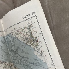 Vintage Map Denbigh Wales 1961 Large Ordance Survey