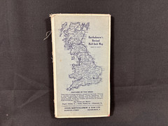 Bartholomew Cloth Map The Lake District Vintage Foldable
