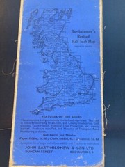 1944 Cloth Bartholomew’s Vintage Half-Inch Map Of The Vale Of Trent