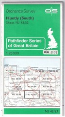 ORDNANCE SURVEY 2.5 INCH MAP: HUNTLY (SOUTH)