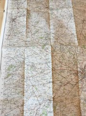 1958 Ordnance Survey One Inch Seventh Series Map 118 Shrewsbury (incl Whitchurch