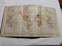 Diercke SchulAtlas Für Höhere Lehranstalten-School Atlas 1900s Antique Hardcover