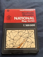 Hereford & Gloucester Bartholomew National Map 1:100 Scale #13 (1261)