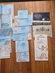 Vintage National Geographic Magazine Maps & Extras 1960-1989