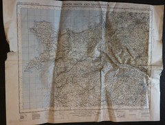 Bundle 14 x Vintage Ordnance Survey Sheet Maps Paper Sheets 1935-1979 Job Lot