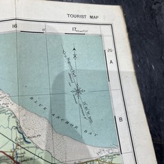 1921 Ordnance Survey One Inch Cloth Tourist Map Of Exmoor Exmoor Forest