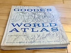 1960 Goode’s World Atlas 11th Edition Fifth Printing Rand McNally Hardcover