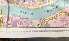 London Geographia vintage map, Circa 1970s