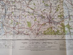 Vintage Second World War 1951 Ordnance Survey Map – Doncaster, WWII Map