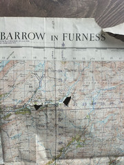 Ministry of Defence 1948 Barrow in Furness Locality Training Area Map