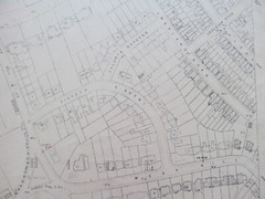 VINTAGE OS LARGE SCALE MAP LONDON WEST HILL AREA 1 : 1,056 1915 Rev 1938