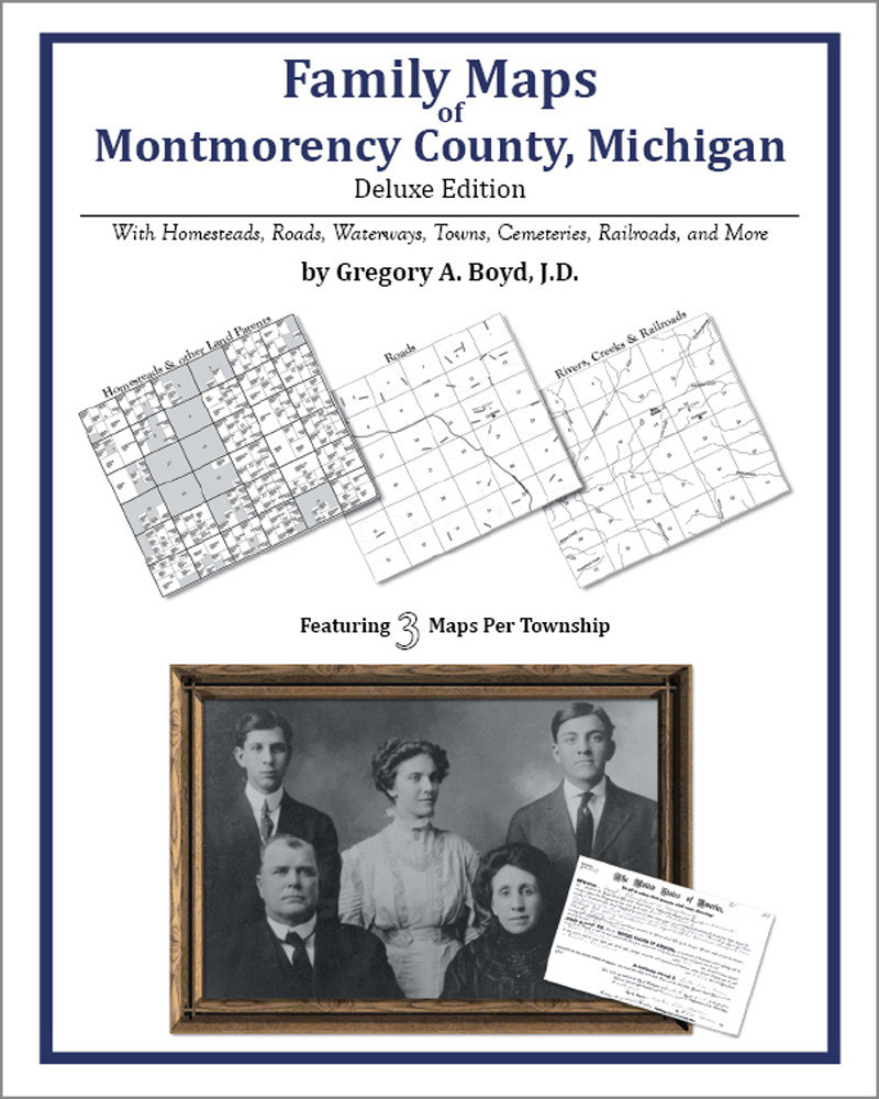 Family Maps Montmorency County Michigan Genealogy MI Plat