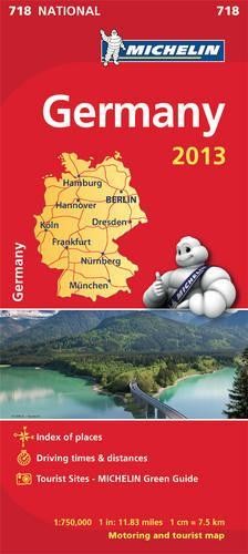 Germany 2013 National Map 718 (Michelin Nationa… by Michelin Sheet map, folded