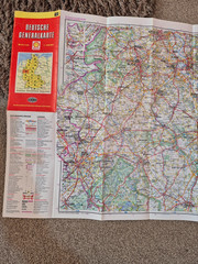 Vintage German Folding Road Map 1978 – 79. Sheet No 10 By Shell