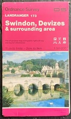 OS Ordnance Survey Landranger Map 1989, Sheet 173 – SWINDON & DEVIZES