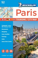 Paris – Michelin City Plan 52 City Plans by Michelin (Sheet map, folded)