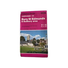 OS Ordnance Survey Landranger Map Sheet 155 Bury St Edmunds & Sudbury area; 1986